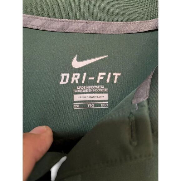 Nike Men's 2XL Baylor University Green Polo Shirt Golf Casual - Picture 4 of 4